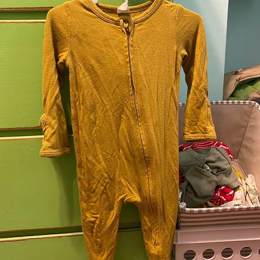 Bamboo baby footed pajamas